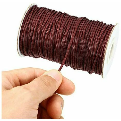 50m/Roll With 4 Pieces Brown Braided Shade Rope Wooden Pendant For Shade Aluminum Shade Plant Gardening And Crafts (Brown)T-Audace 5 50m/Roll With 4 Pieces Brown Braided Shade Rope Wooden Pendant For Shade Aluminum Shade Plant Gardening And Crafts (Brown)T-Audace - Image 3