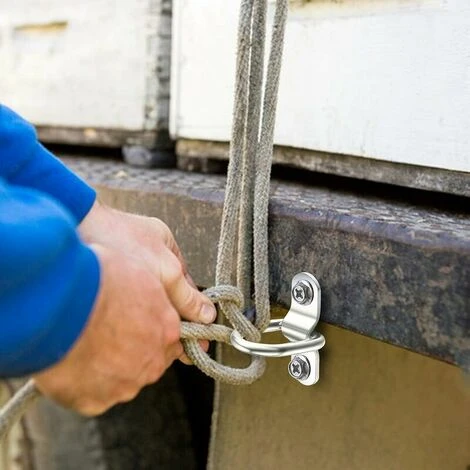 D-Rings, Stainless Steel Lashing Hook, Lashing Ring Mounting Ring, Lashing Strap 6 Pcs And 12 Screws For Car Trailer, Wooden Hammock, Camping 6x25mm - 7 D-Rings, Stainless Steel Lashing Hook, Lashing Ring Mounting Ring, Lashing Strap 6 Pcs And 12 Screws For Car Trailer, Wooden Hammock, Camping 6x25mm - - Image 5