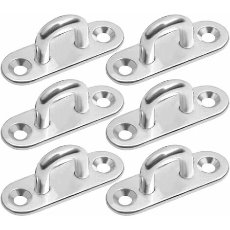 Stainless Steel Eye Plate Steel Eyelet 5mm Ceiling Wall Hook 304 Stainless Steel Eye Plates M5 For Yoga Swings Hammocks Awning Boat Accessories 4 Stainless Steel Eye Plate Steel Eyelet 5mm Ceiling Wall Hook 304 Stainless Steel Eye Plates M5 For Yoga Swings Hammocks Awning Boat Accessories - Image 2