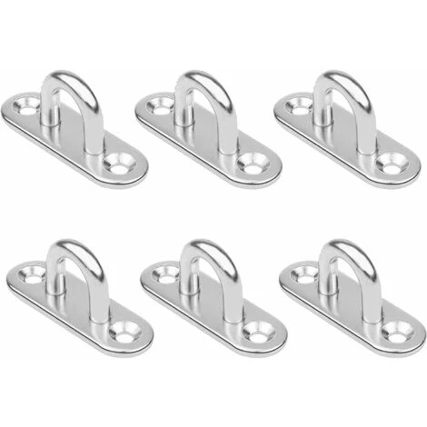 Stainless Steel Eye Plate Steel Eyelet 5mm Ceiling Wall Hook 304 Stainless Steel Eye Plates M5 For Yoga Swings Hammocks Awning Boat Accessories 5 Stainless Steel Eye Plate Steel Eyelet 5mm Ceiling Wall Hook 304 Stainless Steel Eye Plates M5 For Yoga Swings Hammocks Awning Boat Accessories - Image 3