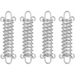 Pieces Tent Spring Buckles Steel Spring Awning Tent Heavy Duty Rope Tent Rope Buckle Fixing Kit Garden Sail Tensioner Travel Tent Accessories