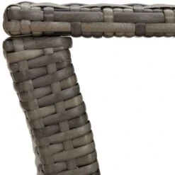 Coffee Table Grey 100x50x40 Cm Poly Rattan VidaXL -Outdoor Furniture Store 97900681 5