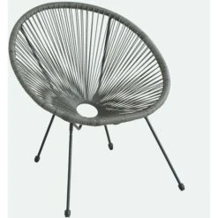 Evre Goa Acapulco Styled Garden Furniture Set Bistro Patio Indoor Outdoor Pebble Grey 8 Evre Goa Acapulco Styled Garden Furniture Set Bistro Patio Indoor Outdoor Pebble Grey -Outdoor Furniture Store 98474405 3