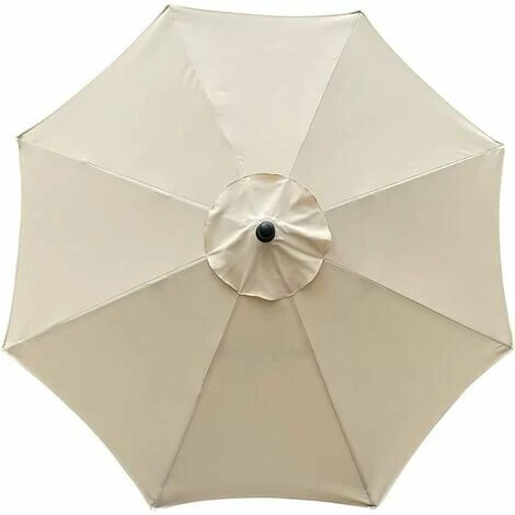 Replacement Cover For Parasol, 8 Ribs, 3 M, Waterproof, Anti-UV, Replacement Fabric, Beige 3 Replacement Cover For Parasol, 8 Ribs, 3 M, Waterproof, Anti-UV, Replacement Fabric, Beige