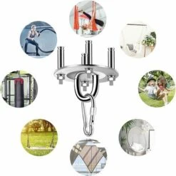 Snow-Ceiling Hook Hanging Chair Stainless Steel Bracket Ceiling Mount Up To 450kg Swing Hook For Hanging Chair Hammock Punch Bag Sling Trainer -Outdoor Furniture Store 99505642 4