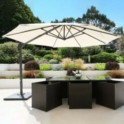 3m 8 Arms Replacement Umbrella Cover For Beach Garden Patio Replacement Canopy Parasol Anti-Ultraviolet Sunshade Replacement Cloth -Outdoor Furniture Store 99838760 5