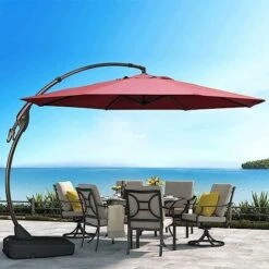 Replacement Cover For 8 Rib Parasol, Parasol Replacement Canopy, 3m / Round Replacement Canopy Fits Upright Or Cantilever Parasol (Red) -Outdoor Furniture Store 99838786 5